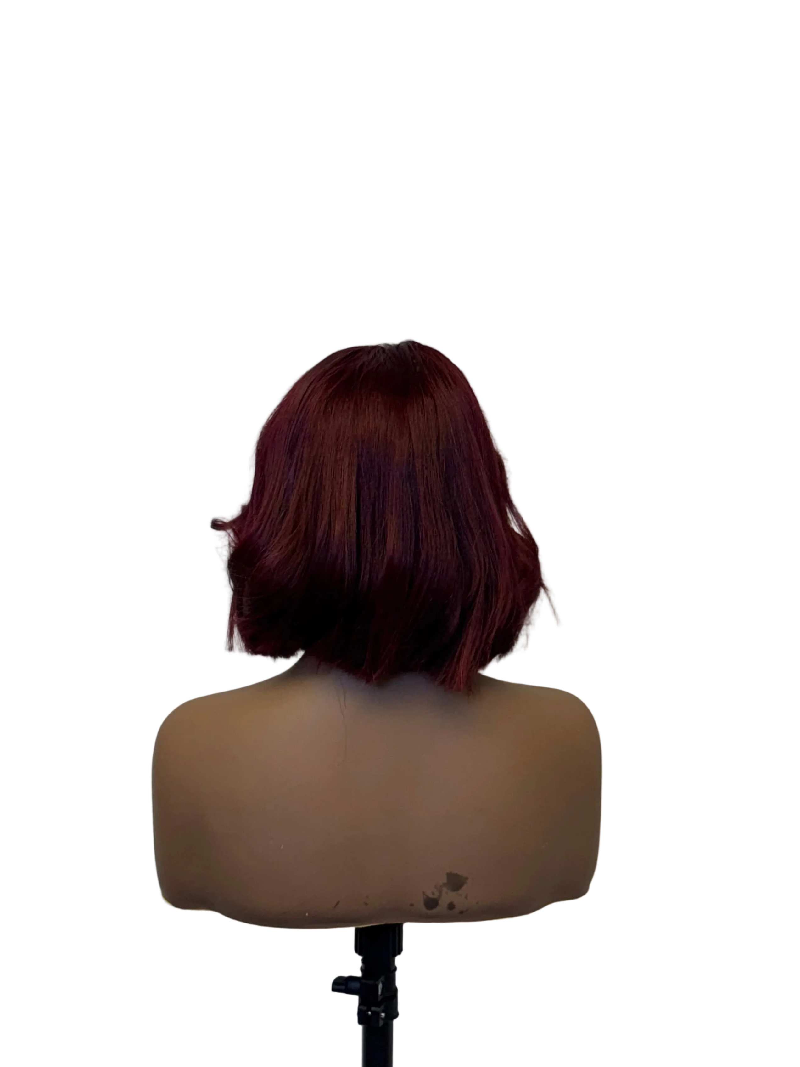 The “Catherine “ Maison Classic 4×4 Bob – 210% Density | 6–10” | 13A Premium Hair |Burgundy
